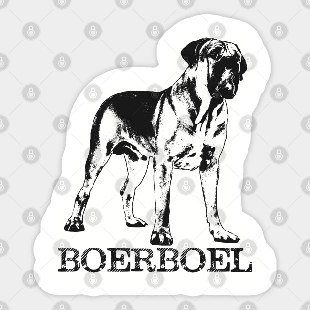 Boerboel - South African Mastiff Sticker by Nartissima